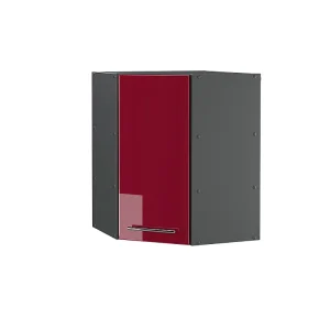 Hoek hangkast bordeauxrode hoogglans 57×34.1×72 fame-line Hoek hangkast bordeauxrode hoogglans 57×34.1×72 fame-line