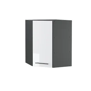 Hoek hangkast wit hoogglans 57×34.1×72 fame-line Hoek hangkast wit hoogglans 57×34.1×72 fame-line