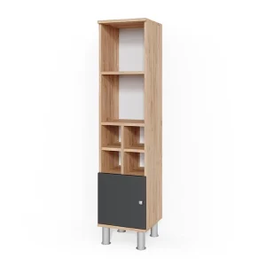 Halfhoge kast antraciet 30x30x130.6 fynn Halfhoge kast antraciet 30x30x130.6 fynn