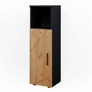 Halfhoge kast eik goud/antraciet 30x30x95 irma Halfhoge kast eik goud/antraciet 30x30x95 irma