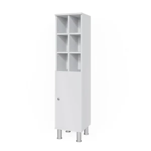 Halfhoge kast wit 30x30x130.6 fynn Halfhoge kast wit 30x30x130.6 fynn