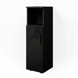 Halfhoge kast antraciet hoogglans 30x30x95 irma Halfhoge kast antraciet hoogglans 30x30x95 irma