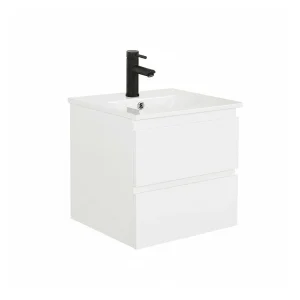 Hangend wasmeubel 45cm met keramische wastafel SORRENTO