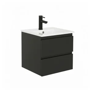 Hangend wasmeubel 45cm met keramische wastafel SORRENTO