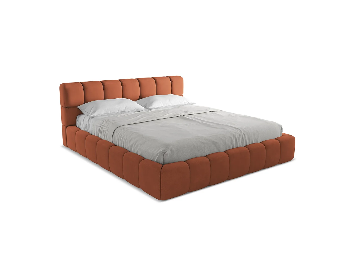 Bed met opbergruimte - 200 x 228 van Terracotta Chenille - ROMA