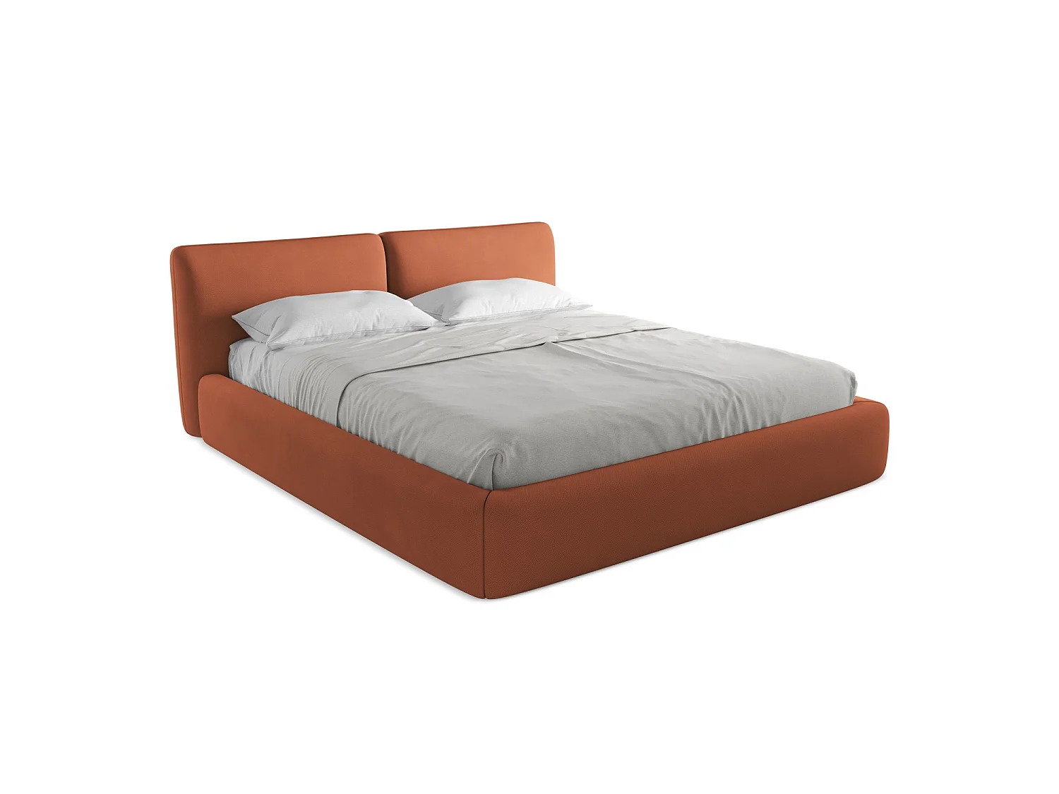 Bed met opbergruimte - 200 x 228 van Terracotta Chenille - MILANO