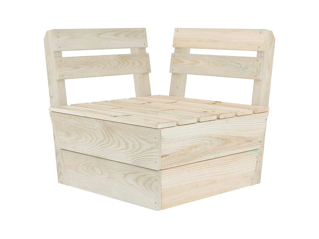 Hoekbank sectioneel pallet geïmpregneerd vurenhout