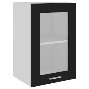 Bovenkast Lyon 40x31x60 cm bewerkt hout zwart
