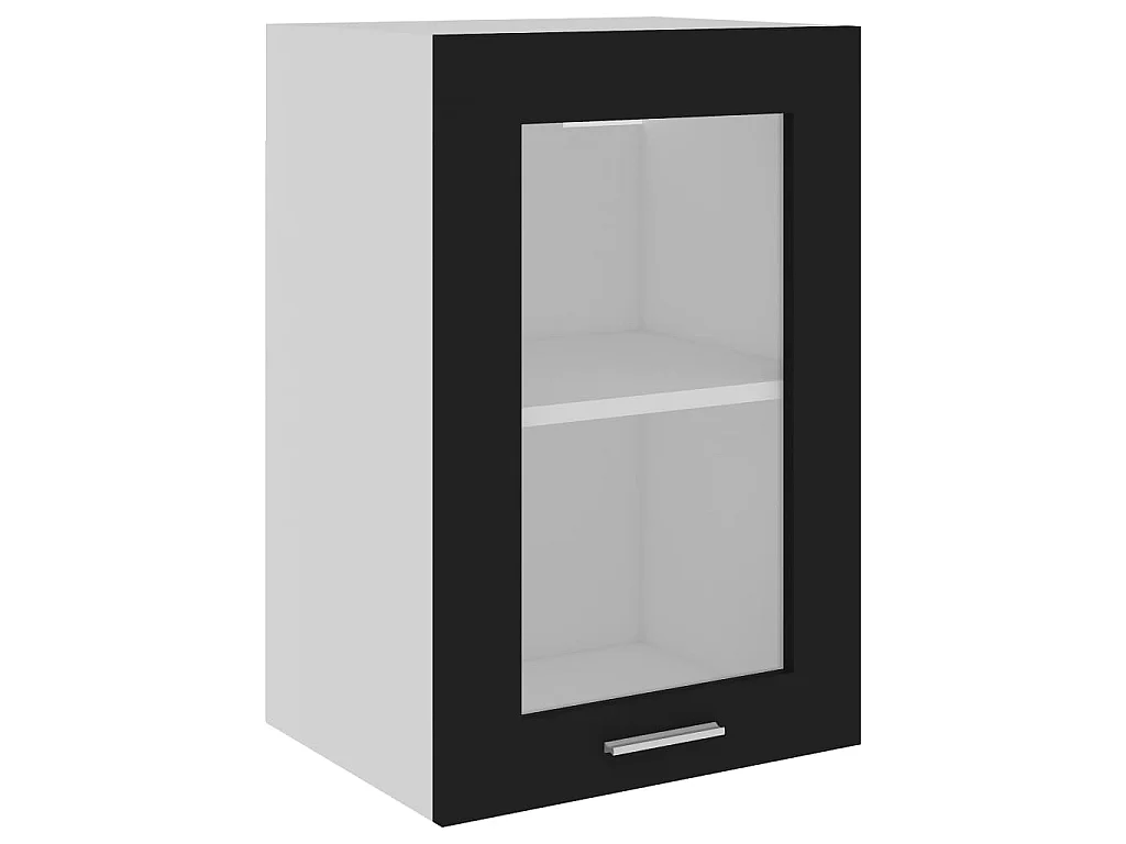 Bovenkast Lyon 40x31x60 cm bewerkt hout zwart