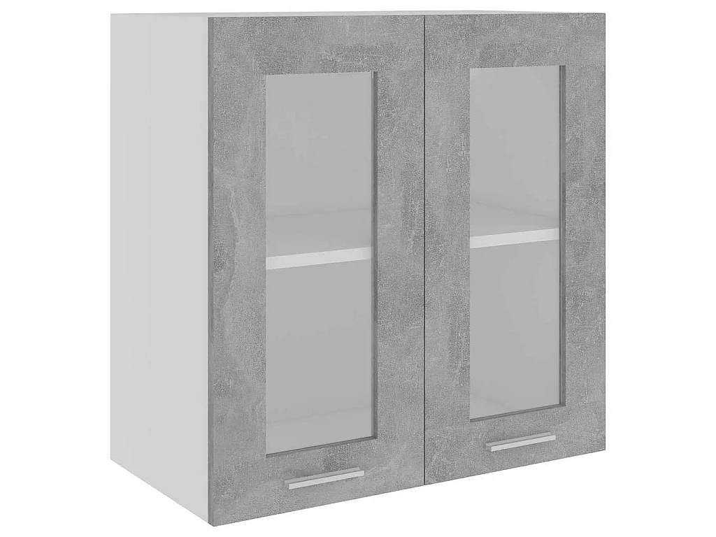 Bovenkast Lyon 60x31x60 cm bewerkt hout betongrijs