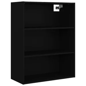 Hangkast 69,5×32,5×90 cm zwart Hangkast 69,5×32,5×90 cm zwart