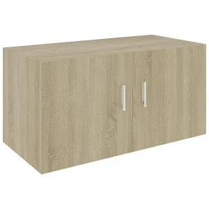 Hangkast 80x39x40 cm bewerkt hout sonoma eikenkleurig Hangkast 80x39x40 cm bewerkt hout sonoma eikenkleurig