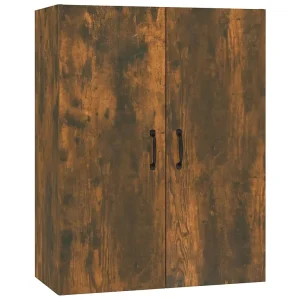 Hangkast 69,5x34x90 cm bewerkt hout gerookt eikenkleurig Hangkast 69,5x34x90 cm bewerkt hout gerookt eikenkleurig
