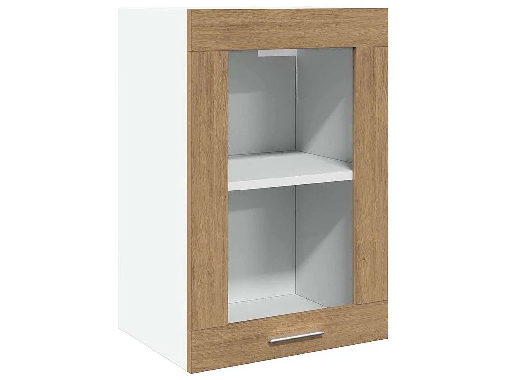 Bovenkast Lyon 40x31x60 cm bewerkt hout artisanaal eikenkleurig