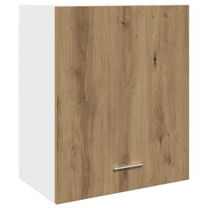 Bovenkast Lyon 50x31x60 cm bewerkt hout artisanaal eikenkleur