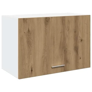Bovenkast Lyon 60x31x40 cm bewerkt hout artisanaal eikenkleur