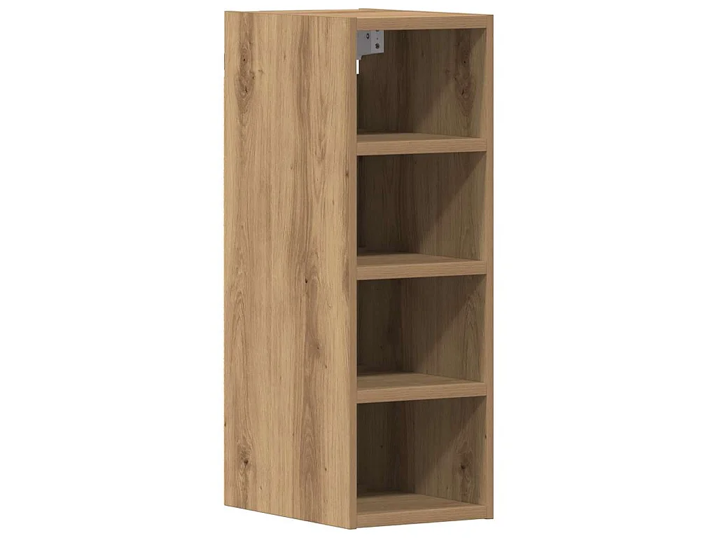 Bovenkast Riga 20x29,5x60 cm bewerkt hout artisanaal eikenkleur