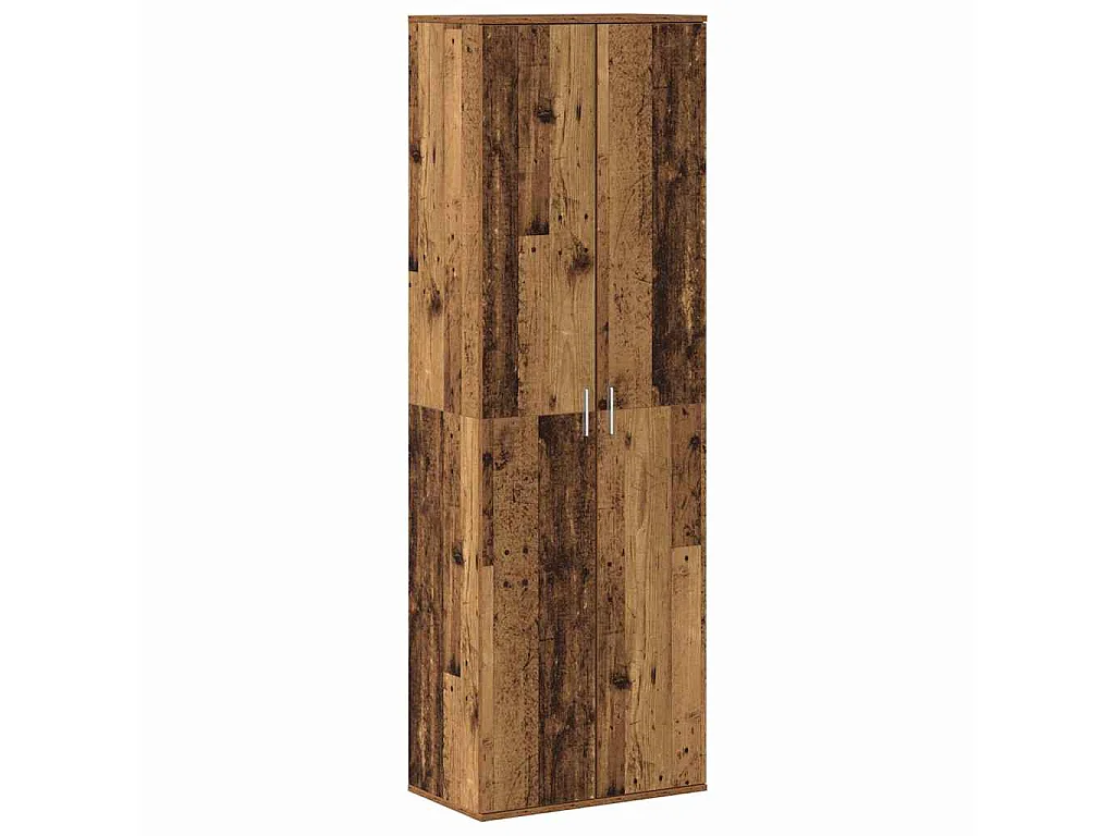 Highboard Oud Hout 60 x 35 x 180 cm Bewerkt hout
