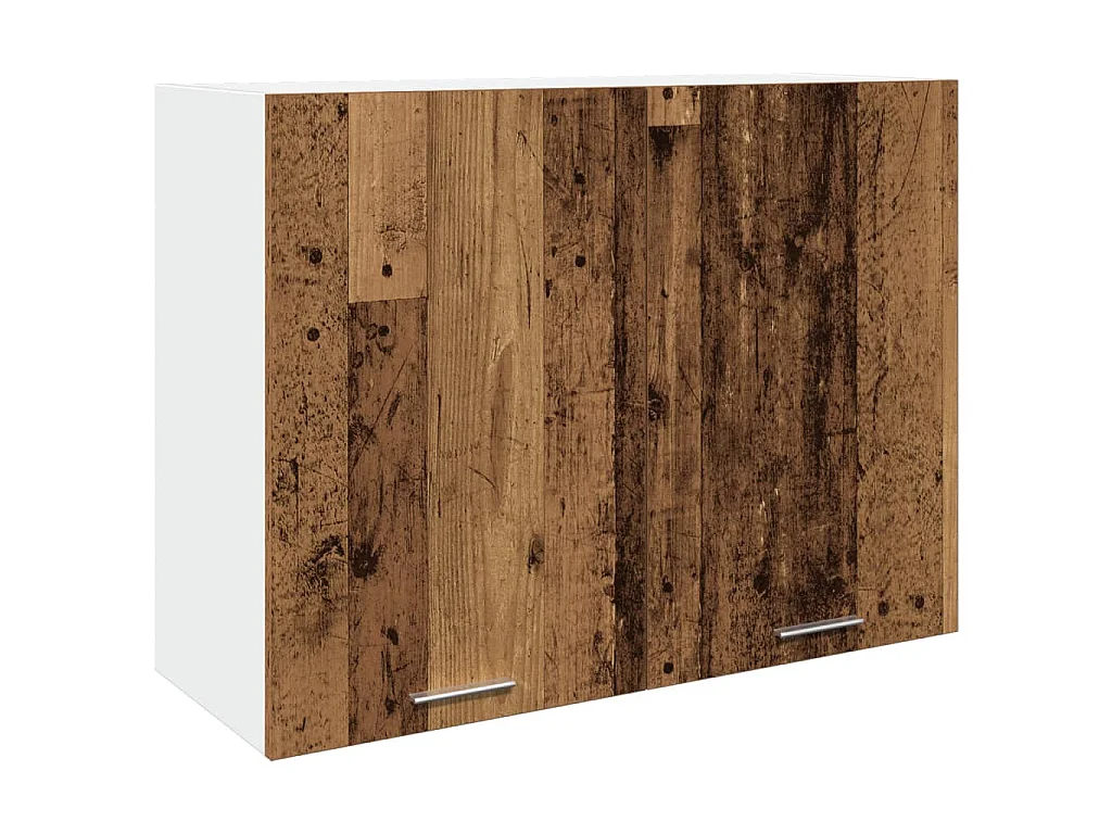 Bovenkast Lyon 80x31x60 cm bewerkt hout oud houtkleurig