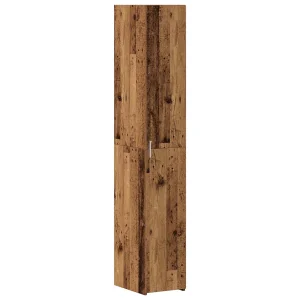 Hoge kast 2 pcs Oudhout 30 x 42,5 x 185 cm Hoge kast 2 pcs Oudhout 30 x 42,5 x 185 cm