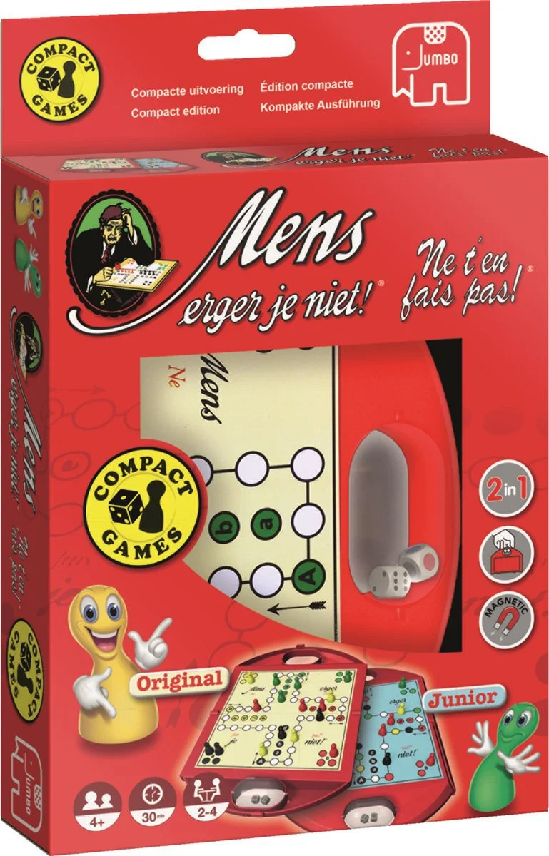 Jumbo bordspel Compact Games mens erger je niet 6+ jr