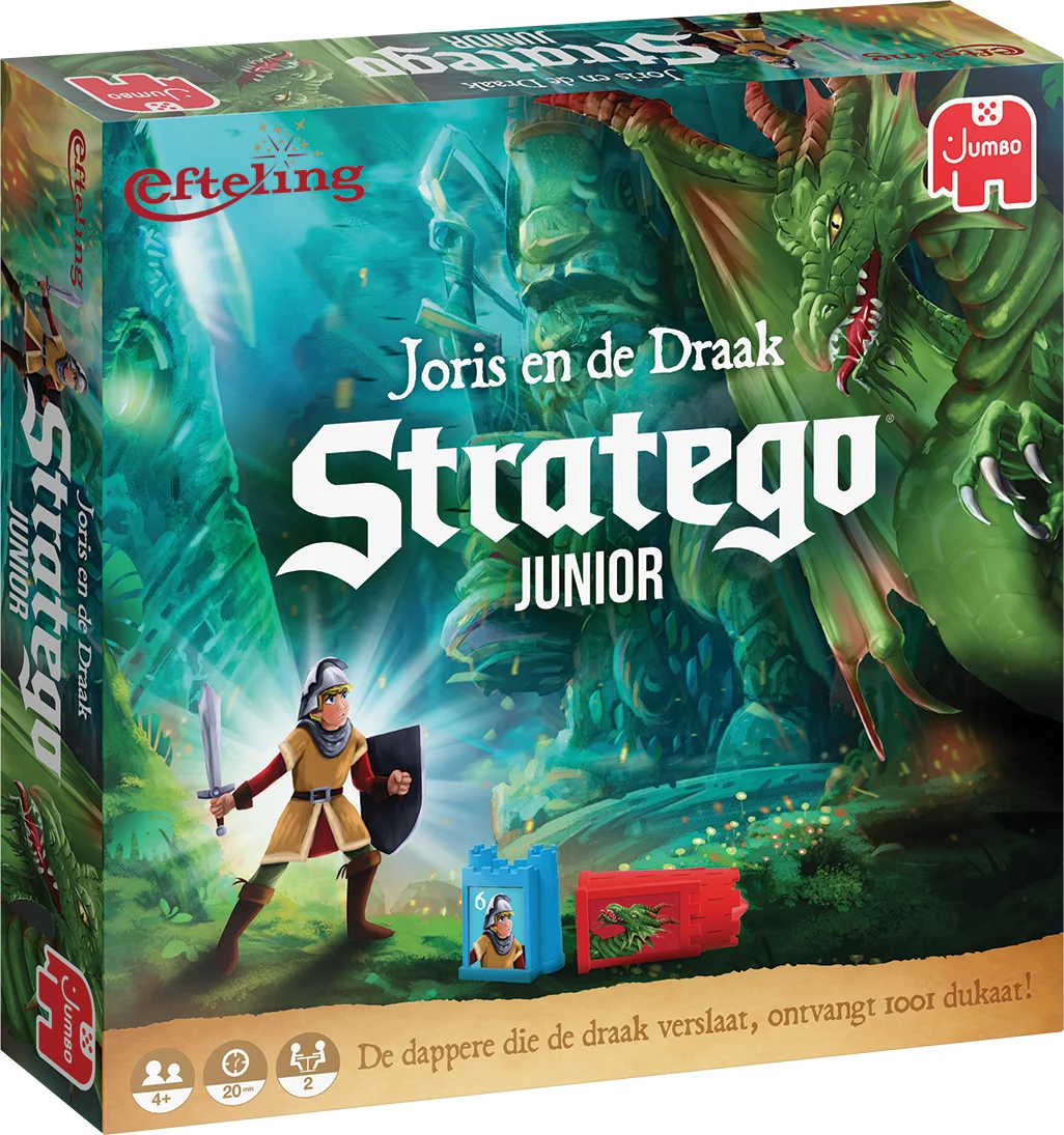 Jumbo bordspel Efteling Stratego 20 x 28 x 4 cm 6+ jr