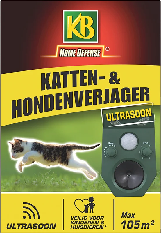 KB kattenverjager en hondenverjager ultrasoon 105m²