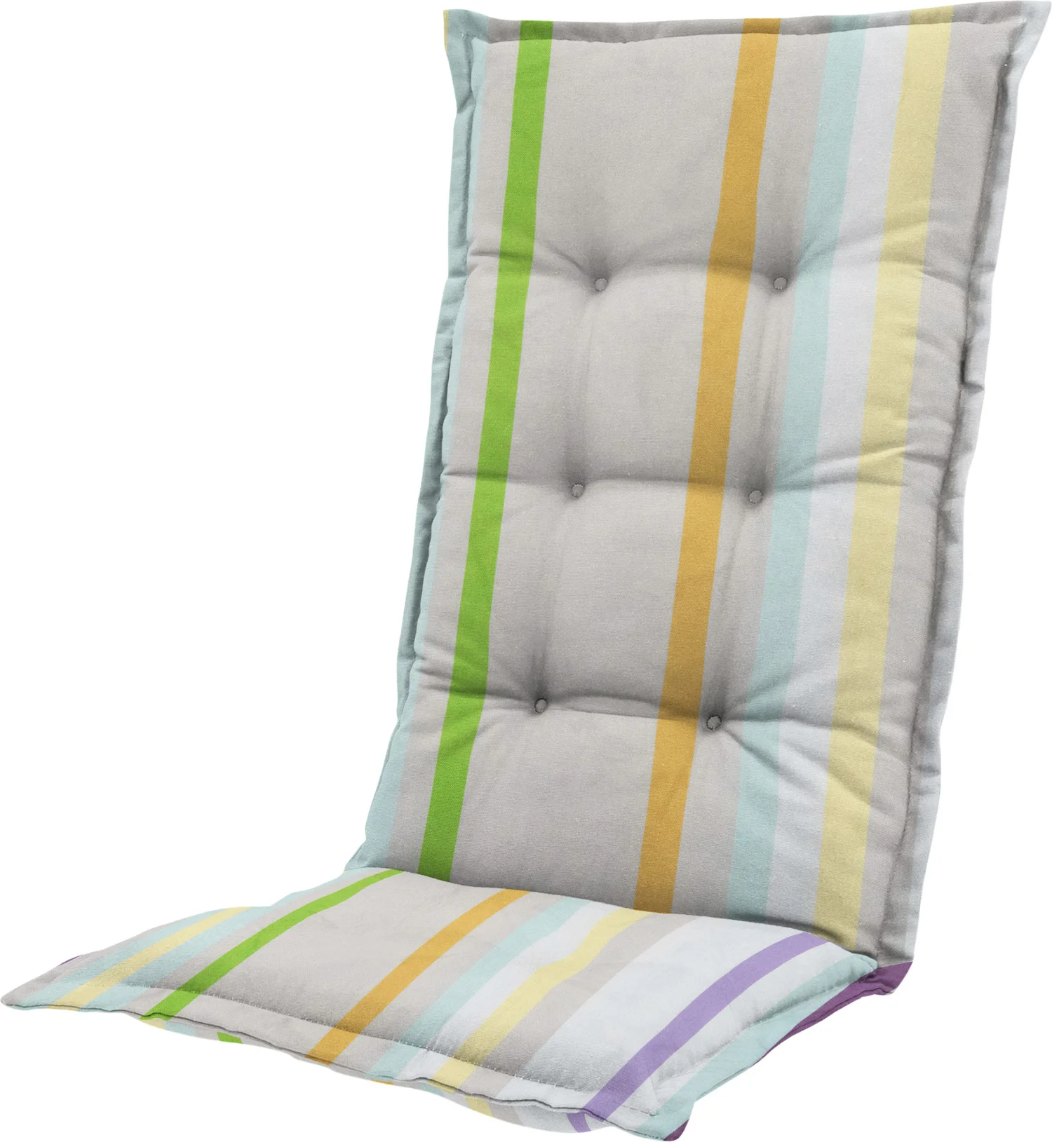 Madison tuinkussen hoge rug Righe grijs 123 x 50 x 7 cm