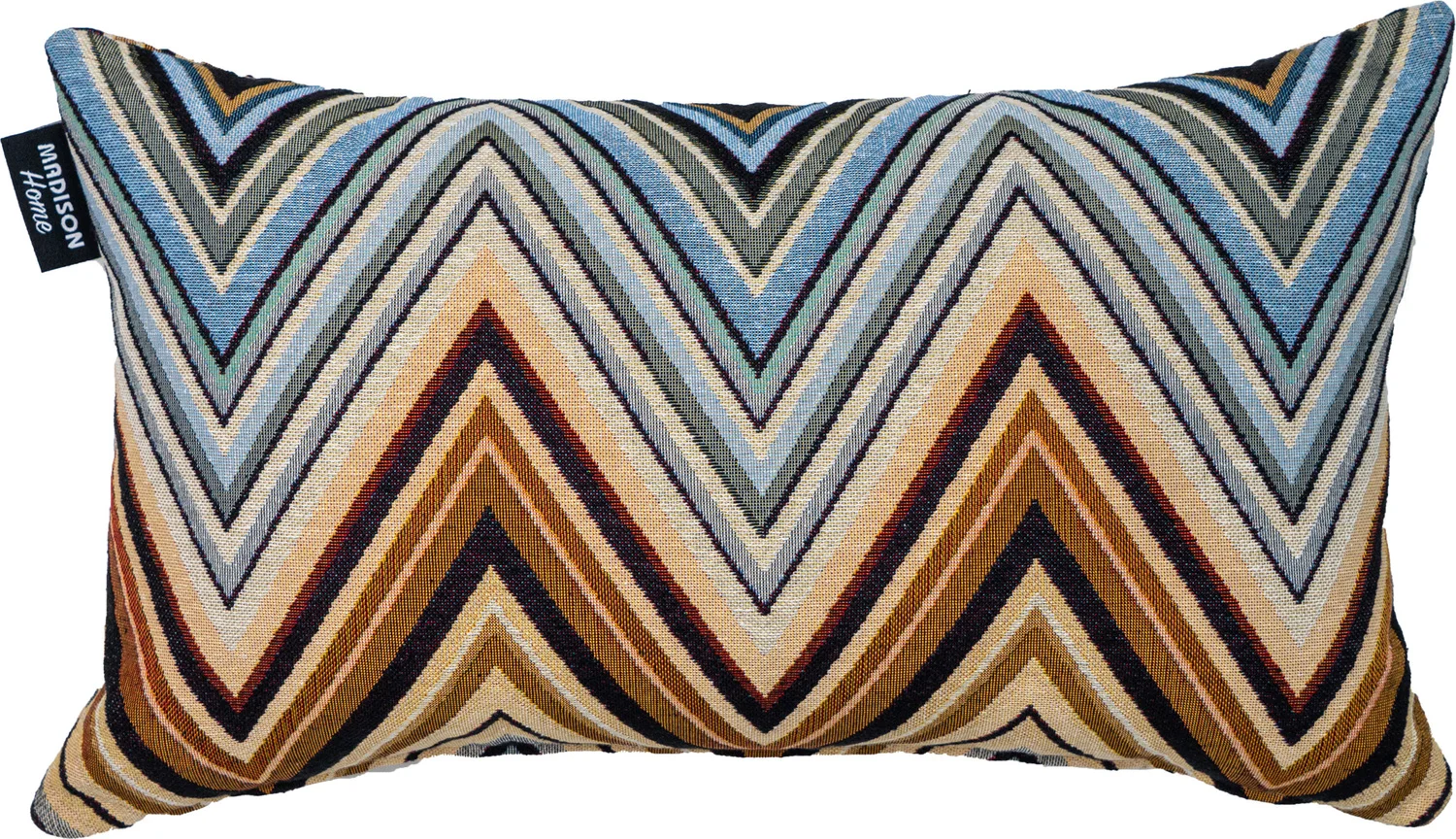 Madison Home sierkussen Belle bruin / beige / blauw 50 x 30 cm