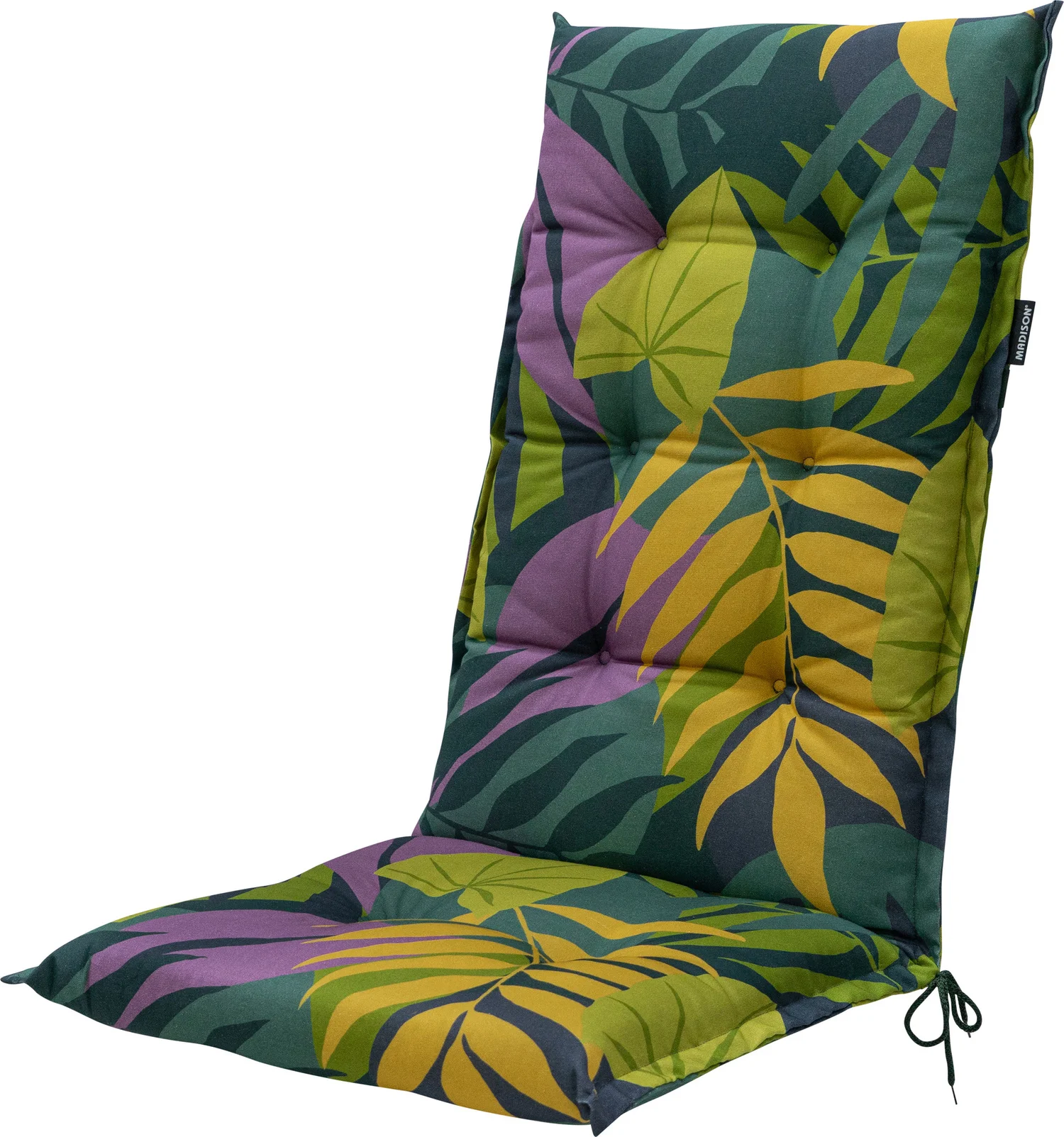 Madison tuinkussen hoge rug Iven groen 123 x 50 x 8 cm