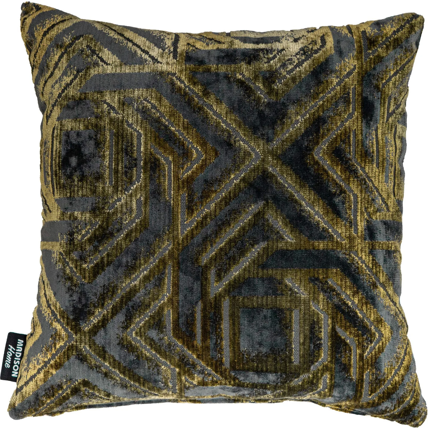 Madison Home sierkussen Cris grijs / goud 45 x 45 cm