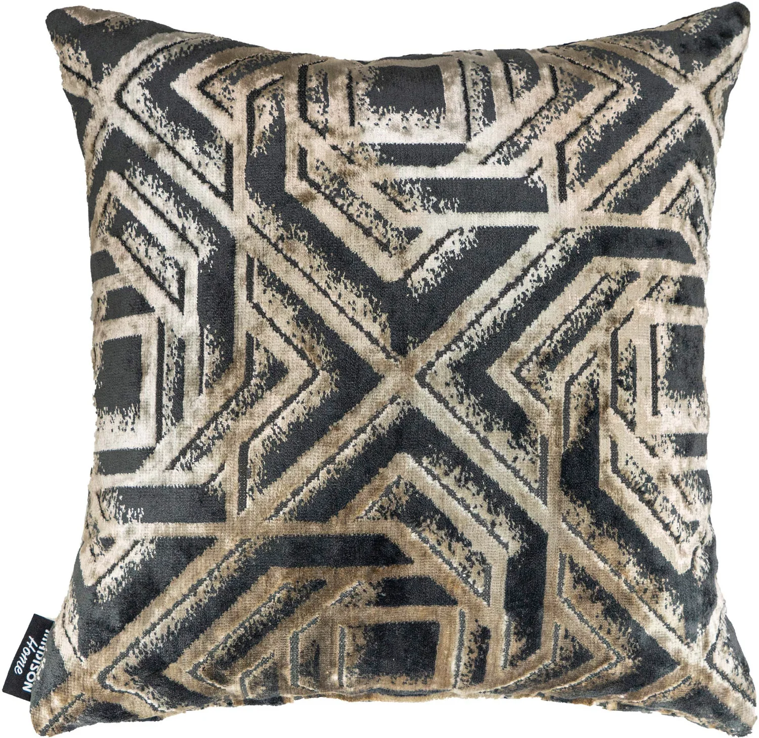 Madison Home sierkussen Cris grijs / beige 45 x 45 cm