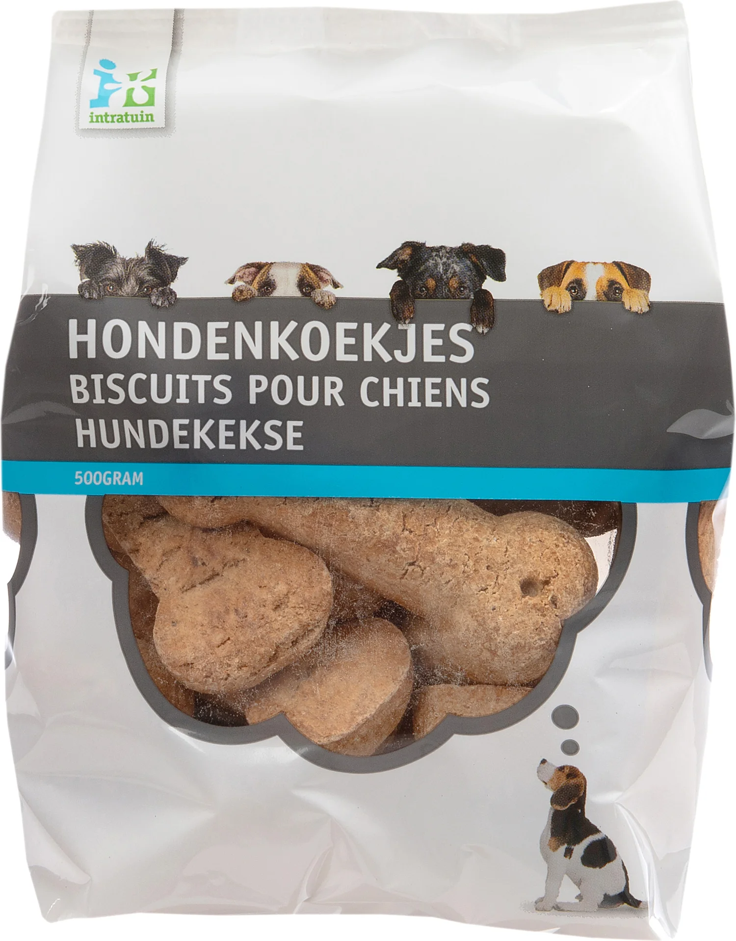 Intratuin hondenkoekjes grote kluiven 500 g