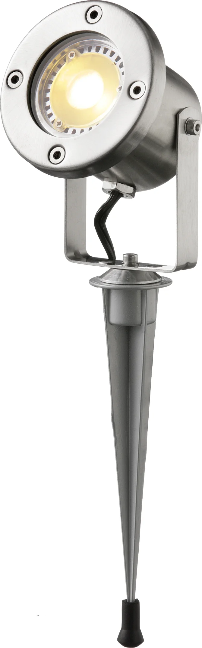 Intratuin grondspot Kratos zilver 9 x 9 x 12,5 cm 3 stuks