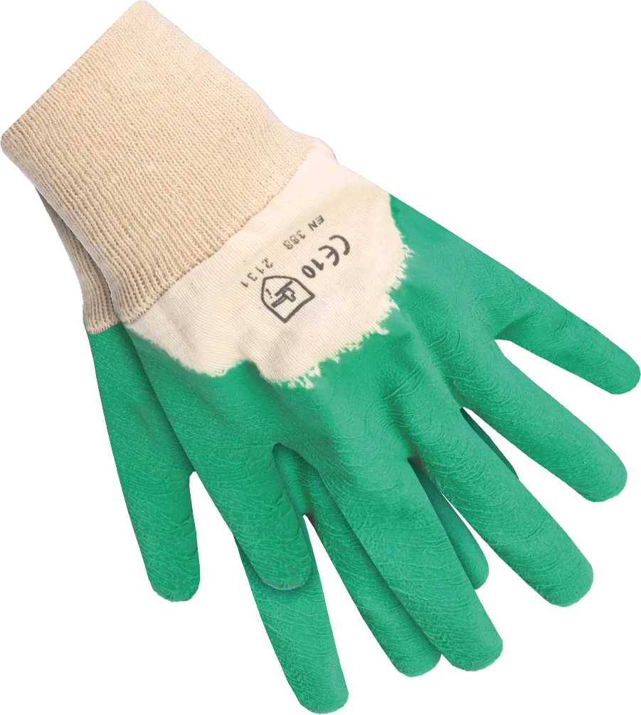Intratuin tuinhandschoenen maat M katoen/latex groen