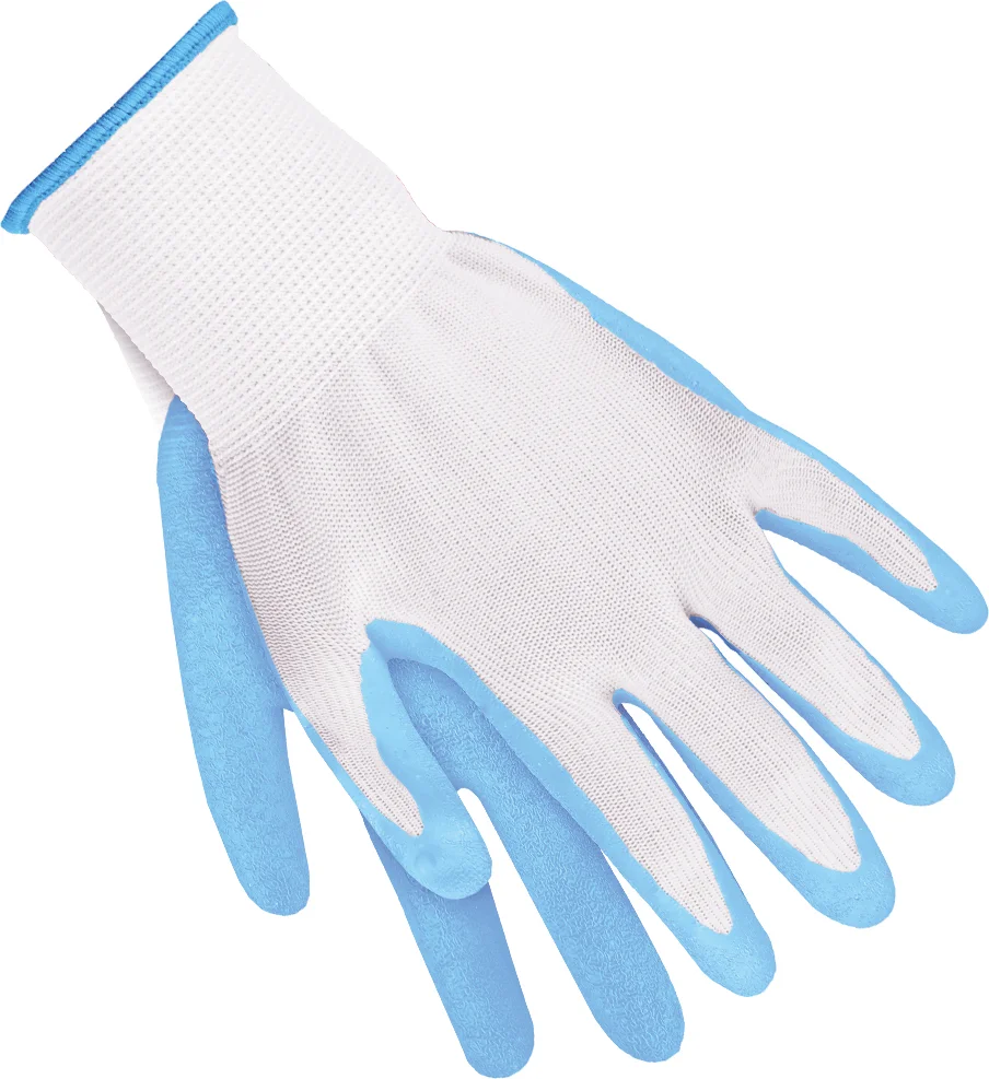 Intratuin tuinhandschoenen maat S foam/latex lichtblauw