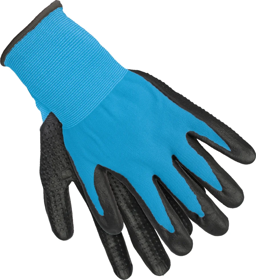 Intratuin tuinhandschoenen maat M foam/nitrile blauw