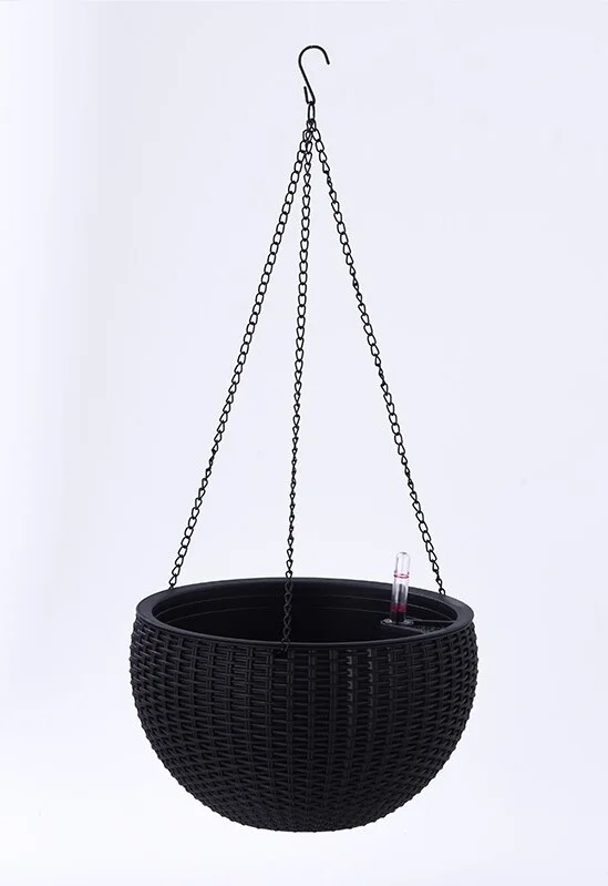 Intratuin hangpot Niels zwart D 26 H 16,2 cm