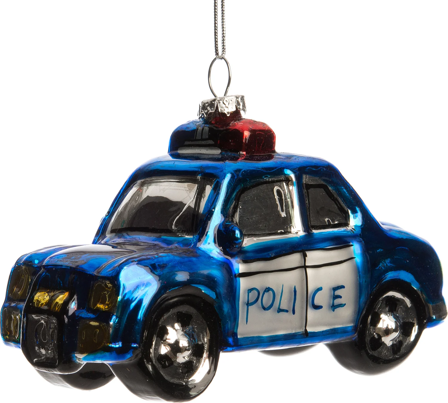 Intratuin kerst ornament politieauto 12 x 5,8 x 8 cm
