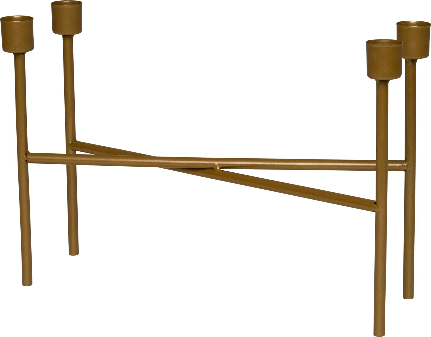 Intratuin kandelaar goud 30,5 x 8 x 21,5 cm