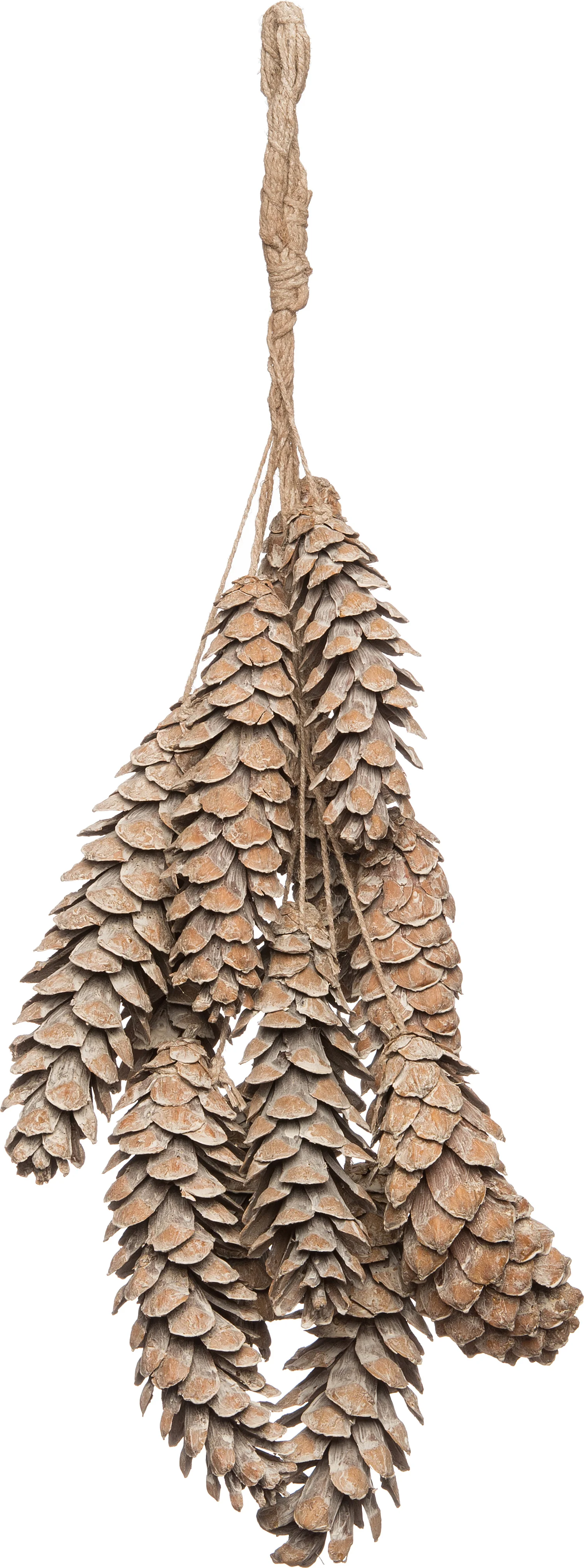 Intratuin decoratie dennenappel tros wit 70 x 20 x 70 cm