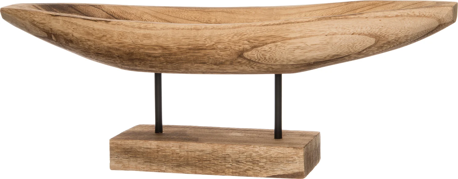 Intratuin decoratie schaal naturel 58,5 x 16 x 9,5 cm