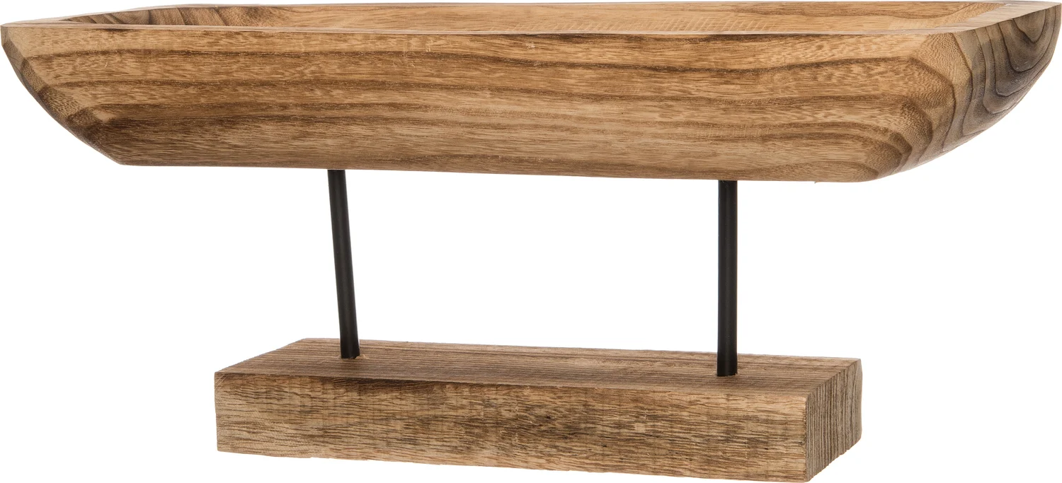 Intratuin decoratie schaal naturel 48,5 x 22,5 x 4,5 cm