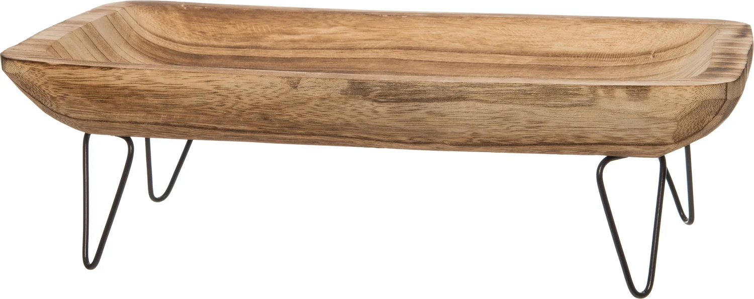 Intratuin decoratie schaal naturel 39,5 x 22,5 x 4,5 cm