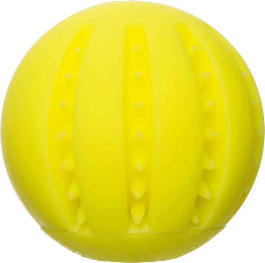 Intratuin hondenspeeltje bal geel D 6,5 cm
