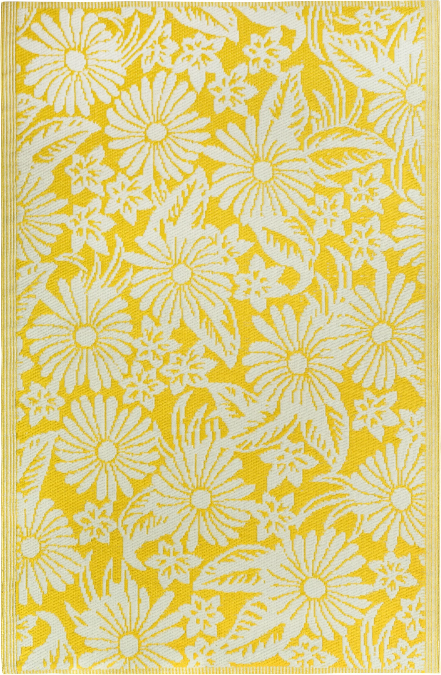 Intratuin buitenkleed Bloem geel 180 x 120 cm