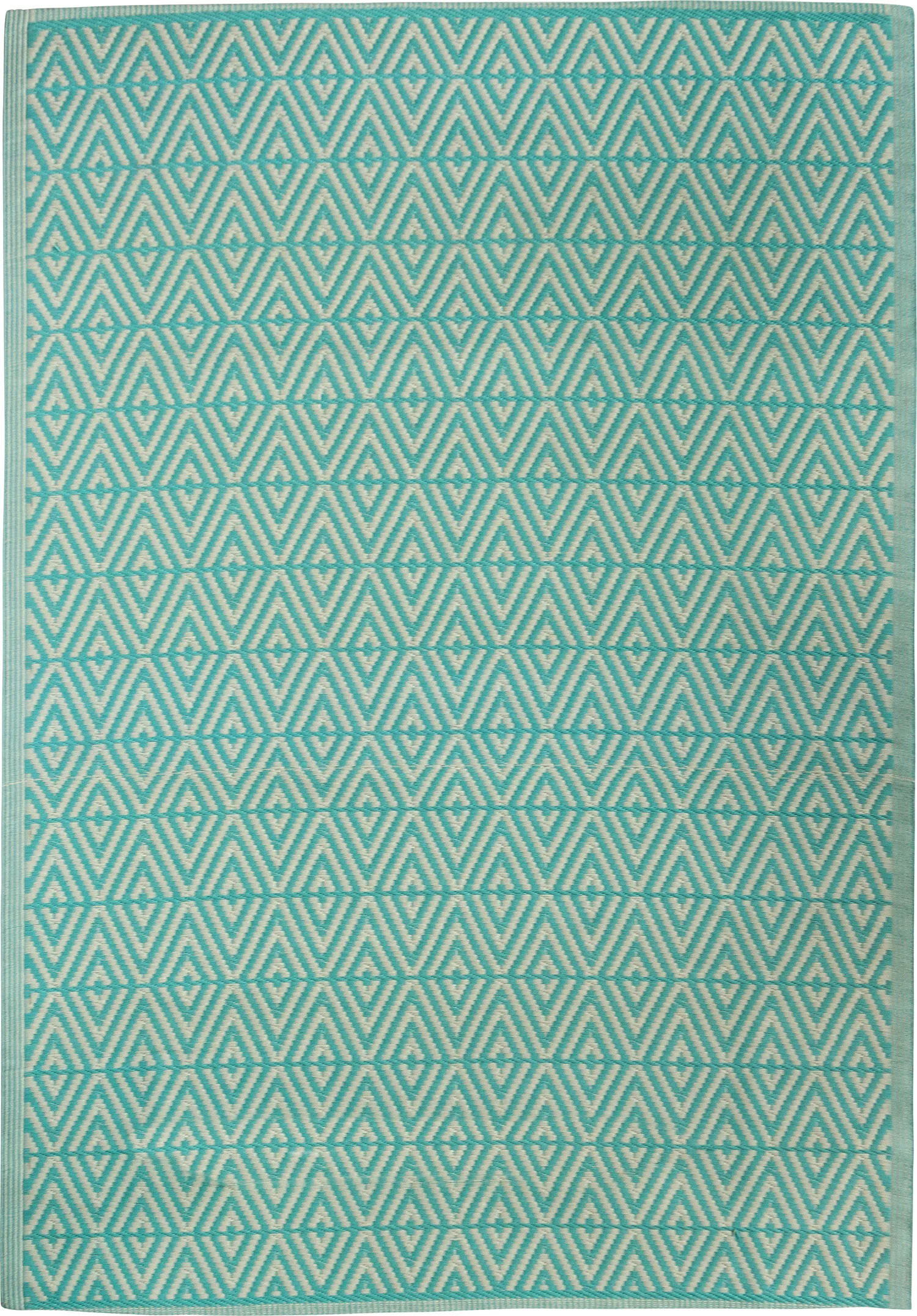 Intratuin buitenkleed Decor turquoise 210 x 150 cm