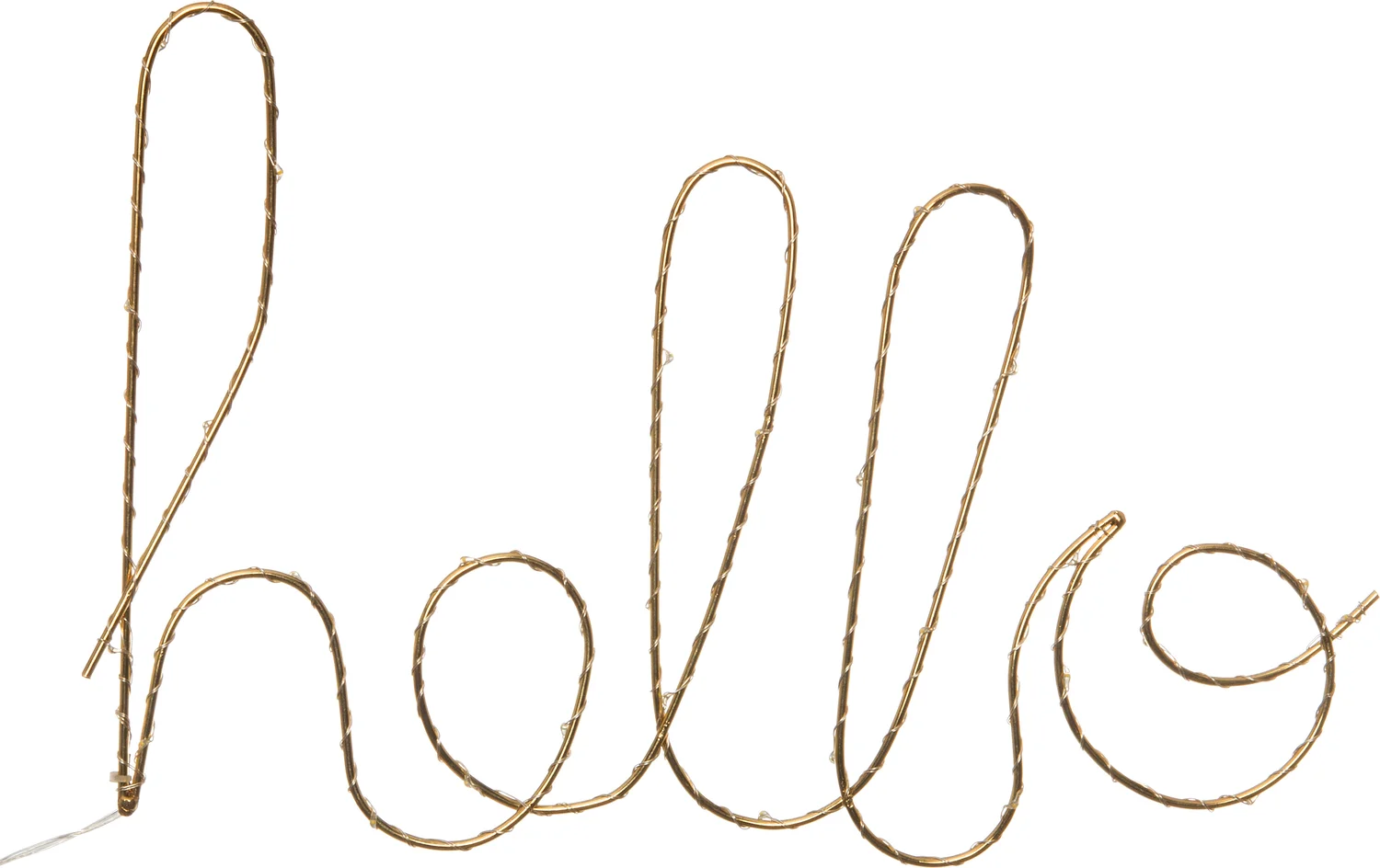 Intratuin lamp hello goud 40 x 2,5 x 24 cm met 30 lampjes warm wit