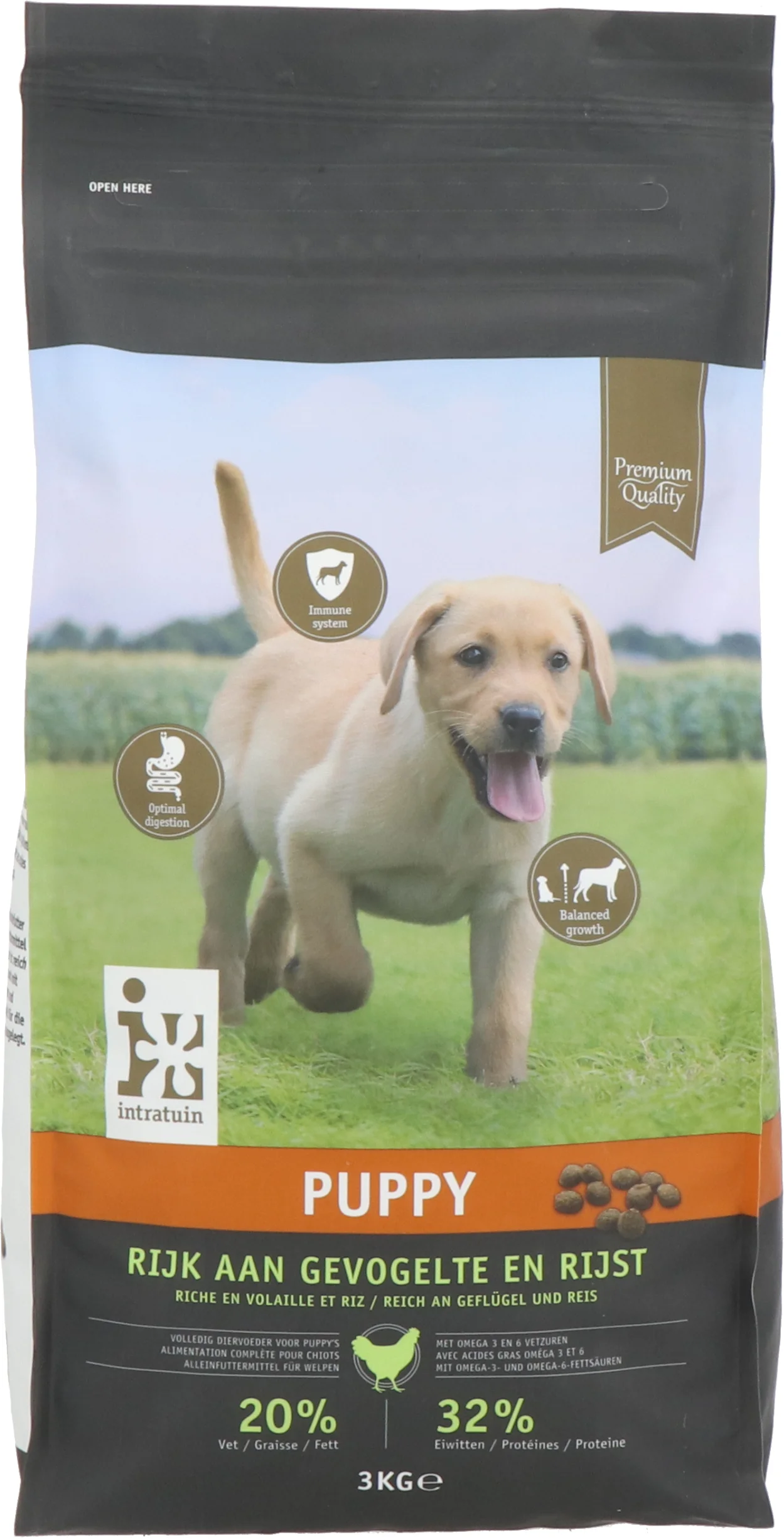 Intratuin hondenbrokken Premium puppy gevogelte 3 kg