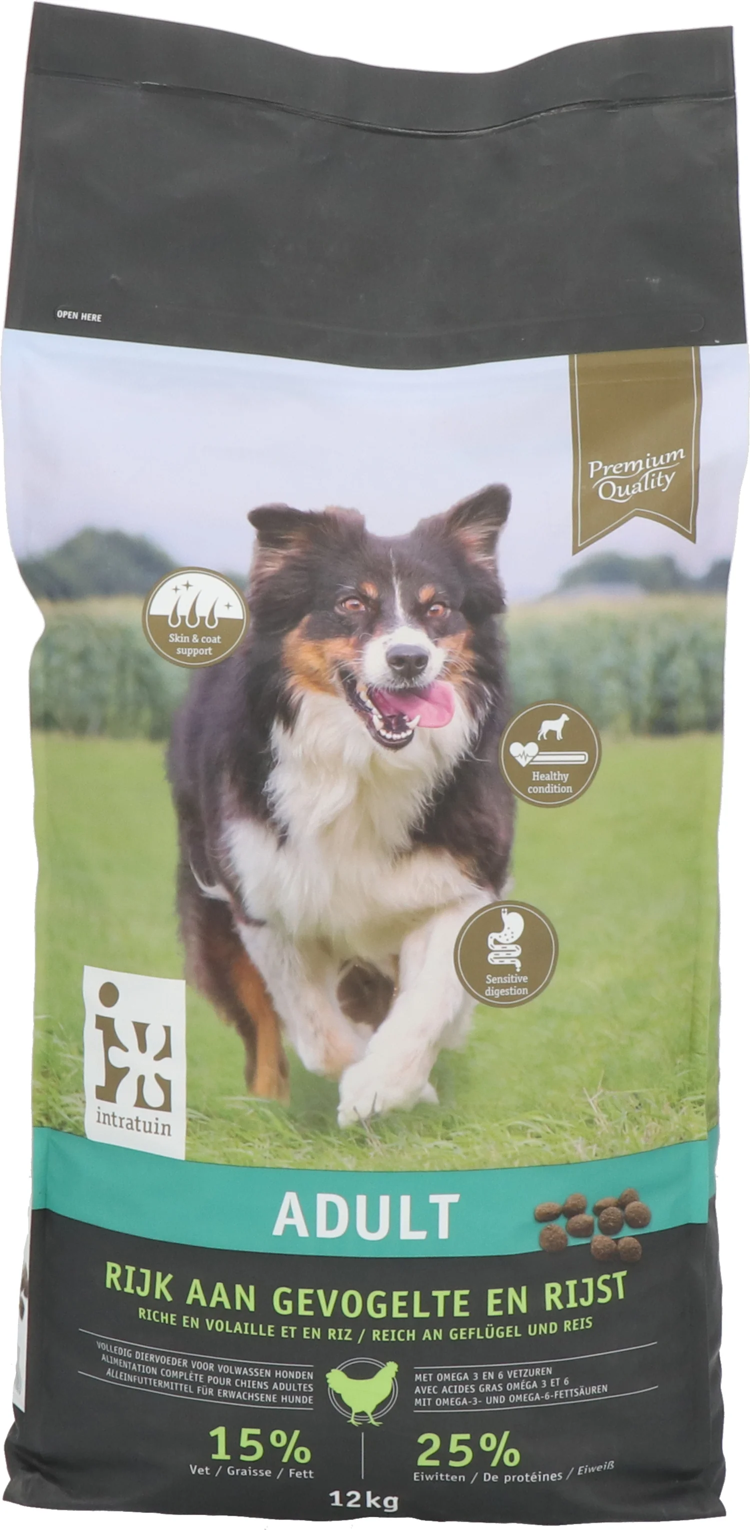 Intratuin hondenbrokken Premium adult gevogelte 12 kg